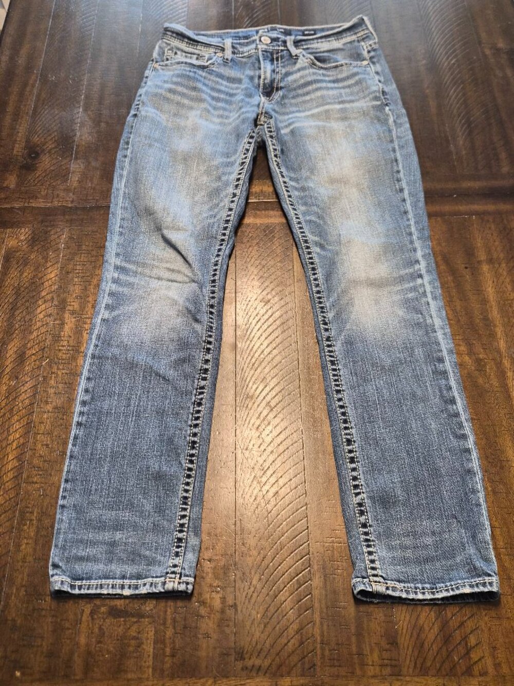 Buckle BKE Mens Mason Taper Stretch Jeans Size 30X32 Blue Denim G212